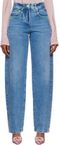 Thumbnail for your product : MSGM Blue Contrast Stitch Jeans