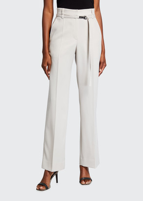 pleated skinny pants