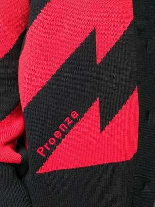 Proenza Schouler zigzag knitted cardigan
