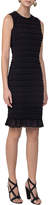 Thumbnail for your product : Akris Punto Smocked Flounce-Hem Sleeveless Dress, Black