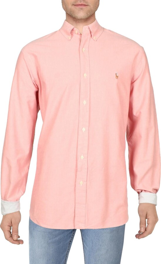 Polo Ralph Lauren Mens Collared Logo ButtonDown Shirt ShopStyle