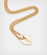 Thumbnail for your product : AllSaints Koda Lip Gold Vermeil Necklace