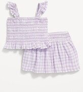 Thumbnail for your product : Old Navy Printed Sleeveless Smocked Top & Skirt Set for Baby