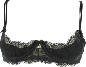 Naughty Bitz Ladies Naughty Sexy Black Shelf Open Half Cup Padded  Underwired Lace Trimmed Bra - 36 - ShopStyle