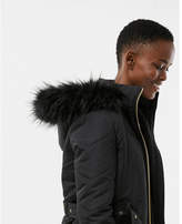 Thumbnail for your product : Express short belted puffer jacket