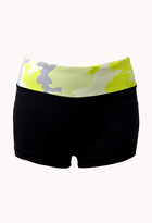 Thumbnail for your product : Forever 21 Neon Camo Workout Shorts
