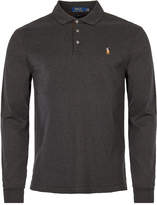 Thumbnail for your product : Ralph Lauren Slim Fit Long Sleeve Polo - Granite