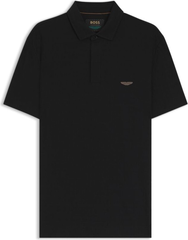x ASTON MARTIN polo shirt in cotton and silk
