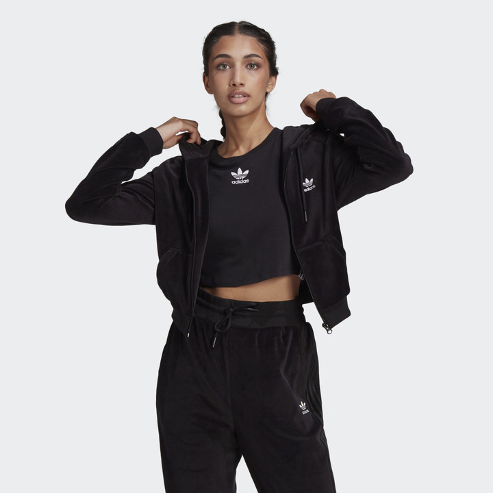 Adidas Crop Sweatshirt | Shop the world's largest collection of fashion |  ShopStyle