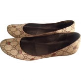 Thumbnail for your product : Gucci Beige Leather Ballet flats