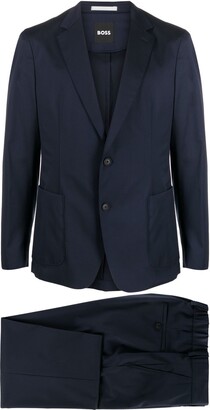 HUGO BOSS Single-Breasted Virgin Wool-Blend Suit
