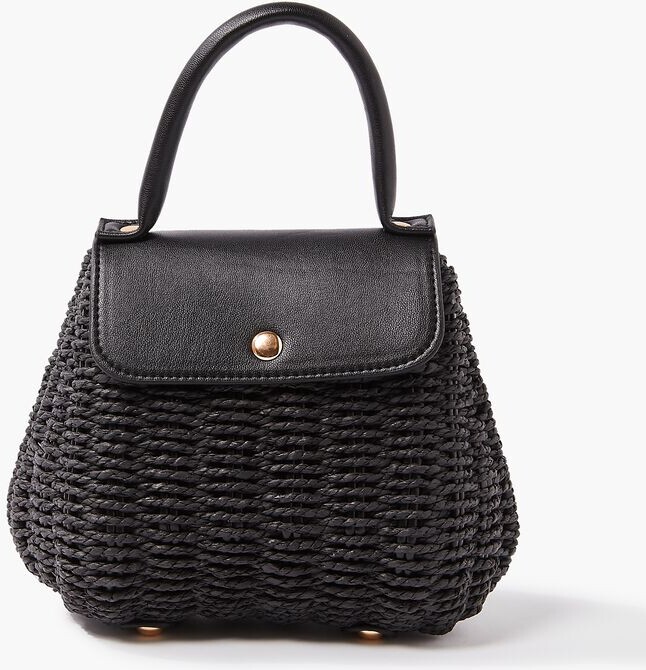 Forever 21 Straw Chain Crossbody Bag ShopStyle