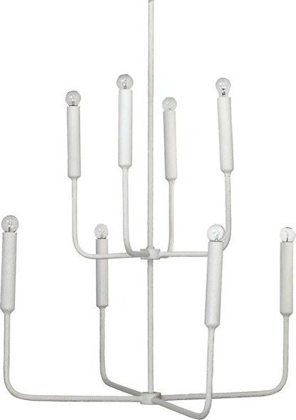 Jamie Young Co. Mercer Chandelier in White, Size: 8 light