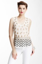 Thumbnail for your product : Nicole Miller Animal Sequin Tank