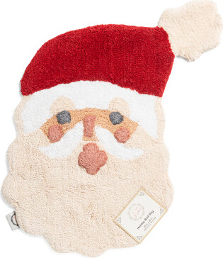 TJMAXX 25X30 Santa Claus Figural Bath Rug, Cotton/Polyester