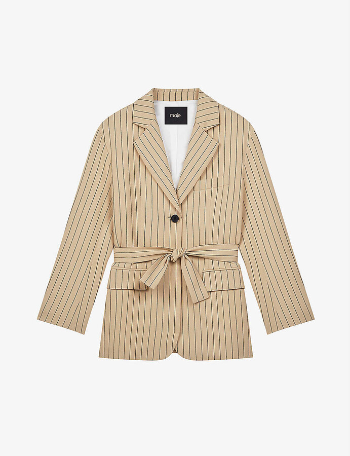 Striped Linen Blazer | Shop the world's largest collection of 