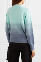 Thumbnail for your product : Dries Van Noten Knitted Ombre Sweater - Turquoise
