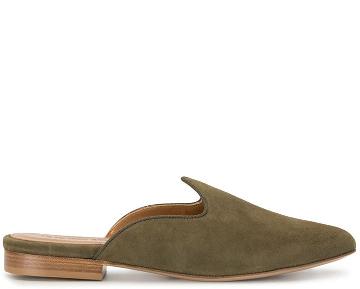 dressy low heel mules