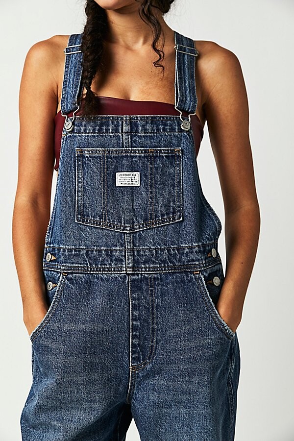 Levi's utility romper in stone - ShopStyle