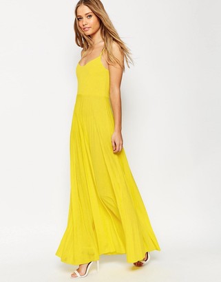 ASOS Cami Maxi Dress with Pleated Skirt