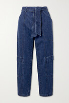Thumbnail for your product : J Brand Athena Belted High-rise Tapered Jeans