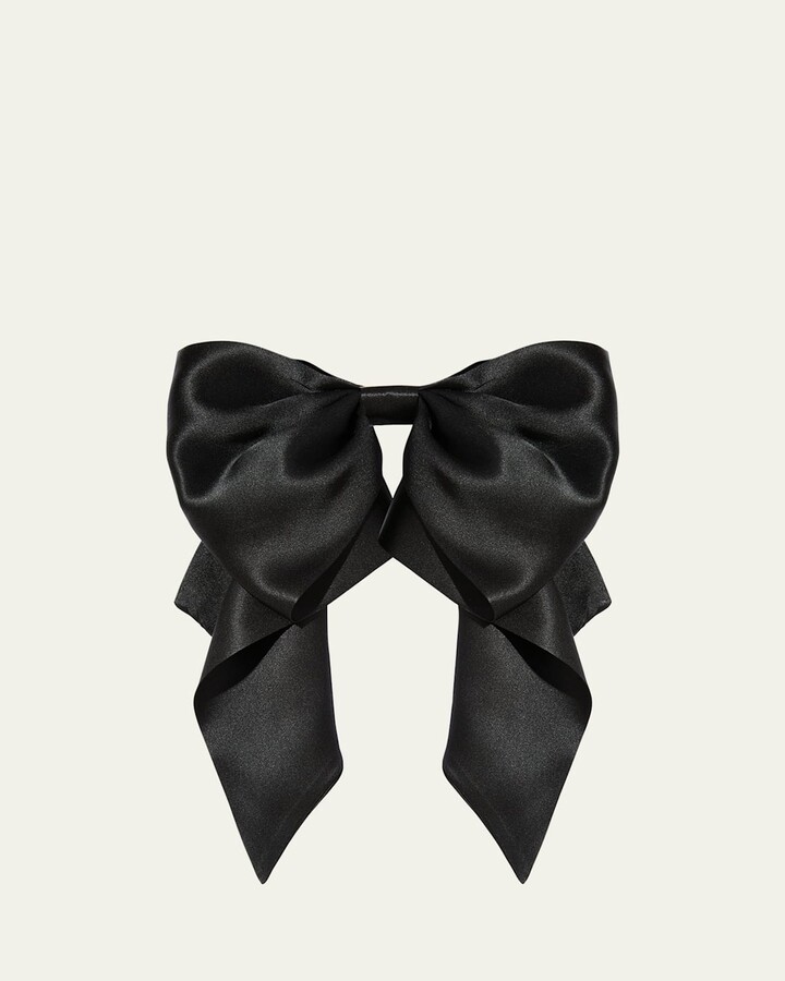 L. Erickson USA Clara Silk Charmeuse Bow Barrette