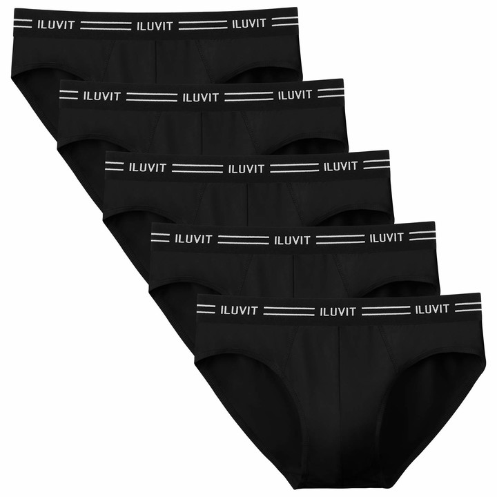 ILUVIT Mens Underwear Briefs Soft Cotton Underwear Short Classic Slips ...