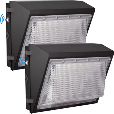 HIBAMSTOR LED Wall Pack Light With Dusk To Dawn Photocell,120W 15600LM 5000K Daylight ,AC100-277V Input,750W HPS/HID Equivalent, Waterproof Commercial Security