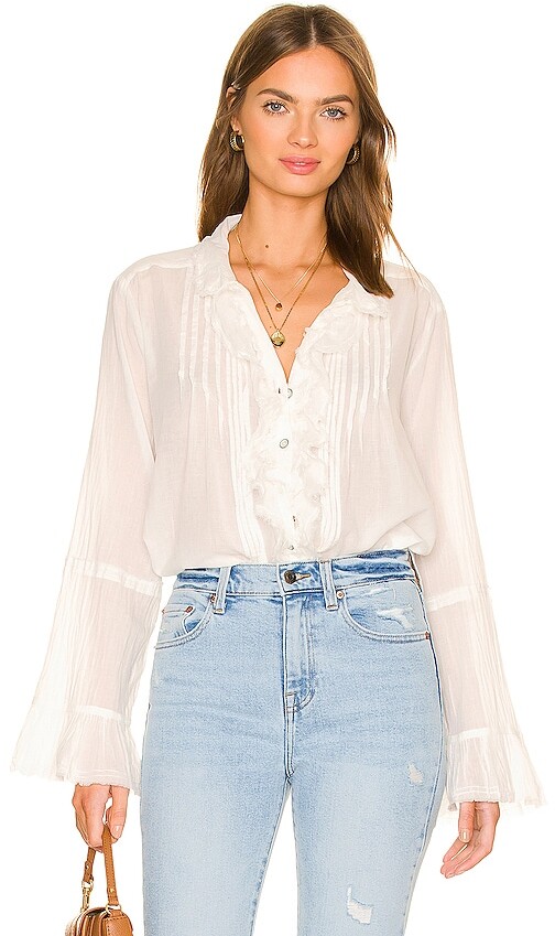 Free People Ruffle Top | Shop The Largest Collection | ShopStyle