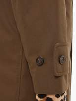 Thumbnail for your product : Burberry Vintage-check Insert Cotton-gabardine Overcoat - Mens - Khaki