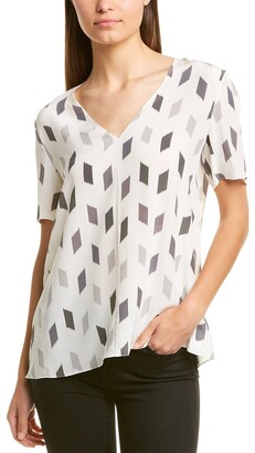 Theory A-Line Silk Top