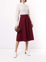 Thumbnail for your product : CASASOLA High Waisted Ribbed Skirt