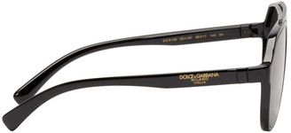 Dolce & Gabbana Black Aviator Sunglasses