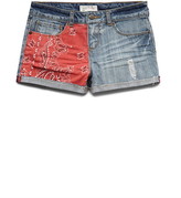 Thumbnail for your product : Forever 21 bandana patch denim shorts (kids)