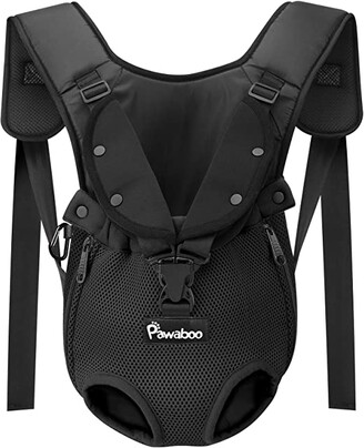 Pawaboo Pet Carrier Backpack, Adjustable Pet Front Backpack Cat Dog Carrier Backpack Safety Travel Bag, Legs Out, Easy-Fit for Traveling Hiking Camping for Small Medium Dogs Puppies