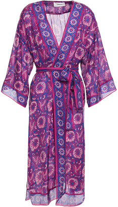 BA&SH Printed Silk Kimono