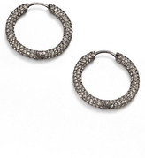 Thumbnail for your product : Adriana Orsini Pavé Hoop Earrings/1.5"