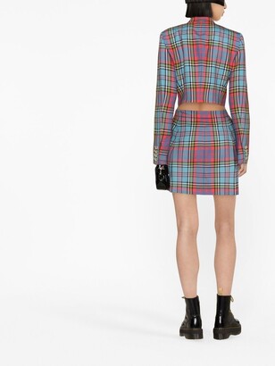 ミニスカート Vivienne Westwood Tartan Print Mini Skirt Artifact New York | Rosalía wearing Vivienne Westwood Mid