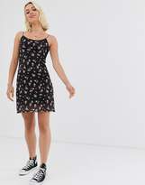 Thumbnail for your product : Miss Selfridge mesh cami dress in ditsy floral print