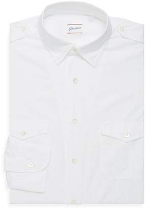 Glanshirt Men's Classic Fit Solid Cotton Dress Shirt