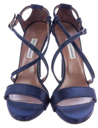 Tabitha Simmons Satin Platform Sandals
