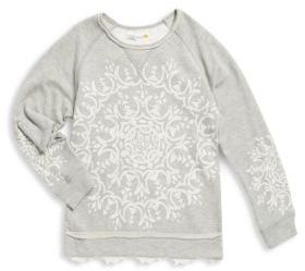 C&C California Girl's Embroidered Long Sleeve Top