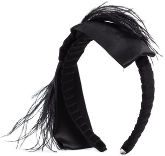 Gigi Burris Millinery Bernadette feather bow headband