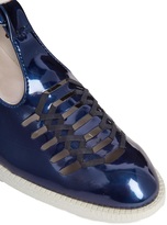 Thumbnail for your product : Swear Vienetta 15 Navy Metallic T-Bar Flat Shoes