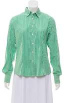 Thumbnail for your product : Loro Piana Stripe-Accented Button-Up Top