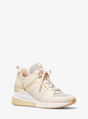 michael kors wedge sneakers sale