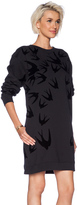 Thumbnail for your product : McQ Flocked Swallow Sweater Dress