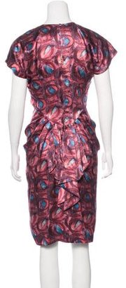 L'Wren Scott Abstract Print Knee-Length Dress