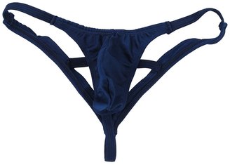 SODIAL(R) Mens Y Back Stretch Pouch Thong Underwear G-string - Dark