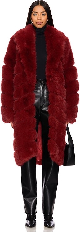 OW Collection Copenhagen Faux Fur Coat